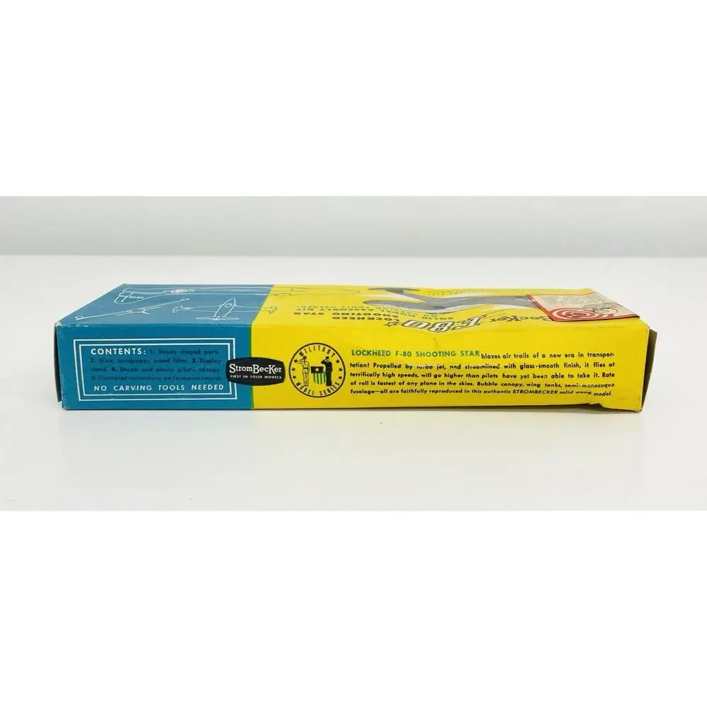 Strombecker Lockheed F-80 Shooting Star 1:72 Balsa Wood Model Kit C-32 New